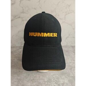 Hummer H3 Hat Cap Gold Logo Adult One Size Fits All Strapback Discontinued